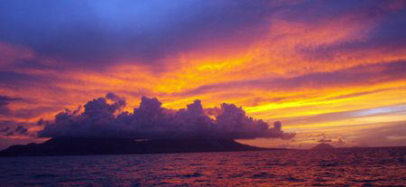 Saint kitts and statia sunset by sail by Durand Gerald 
